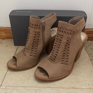 Vince Camuto Peep Toe Heeled Bootie